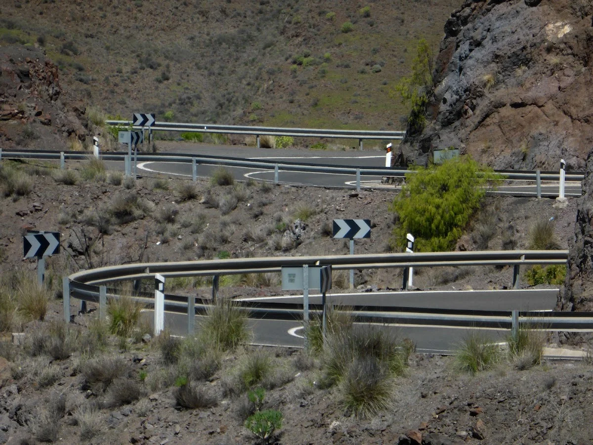 GC-200 Road from Agaete to La Aldea